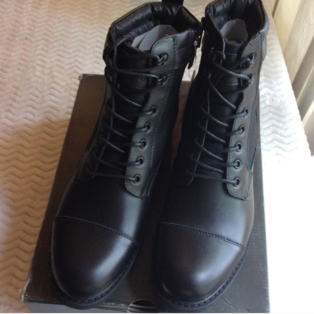 Floyd Men's Black 3M Thinsulate Isolant Waterproof Work Boots Size 9.5 Zip Up